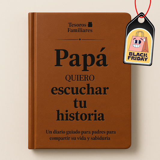 Recuerdos de papá: diario guiado 🤎 -50% BLACK FRIDAY 🤎
